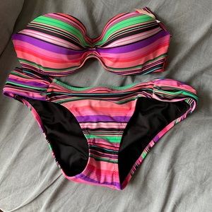 Striped adorable bikini
